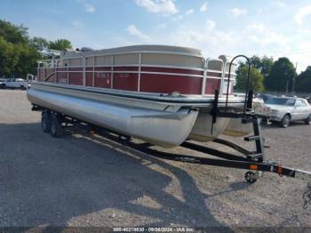  Salvage Lowe Pontoon Boat And Trailer