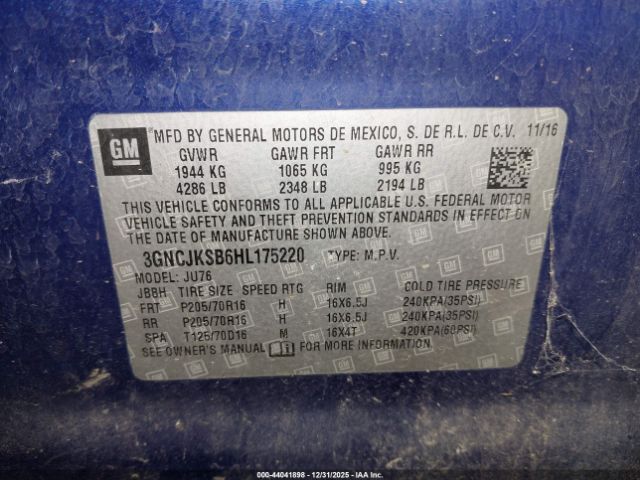 Chevrolet Trax Ls Image 11