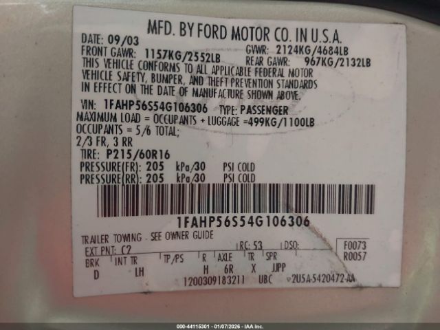 Ford Taurus Sel Image 11